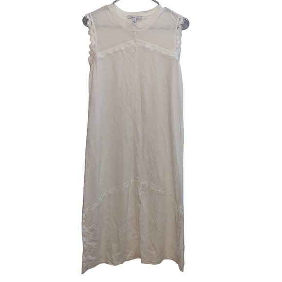 NWOT Derek Lam 10 Crosby Crochet-Trimmed Linen/ Cotton Blend Jersey Dress size S - Picture 10 of 15